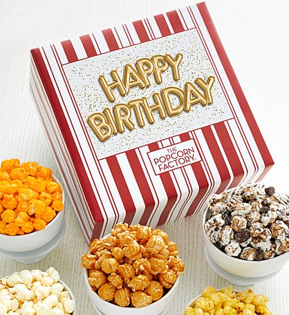 Packed With Pop® Happy Birthday Gold Balloons
